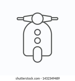 scooter icon, moped vector, motorcycle illustration