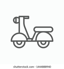 scooter icon, moped vector, motorcycle illustration