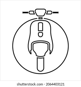 Scooter Icon, Motor Scooter Icon Vector Art Illustration