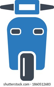 Scooter icon, motorcycle icon vector illustration 