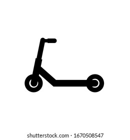 scooter icon on white background