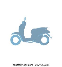 scooter icon on a white background, vector illustration