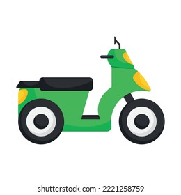 scooter icon on white background
