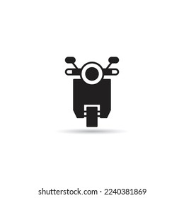 scooter icon on white background