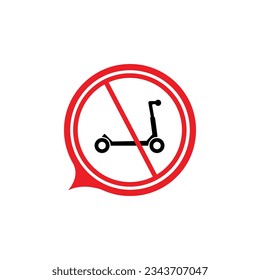 scooter icon on white background