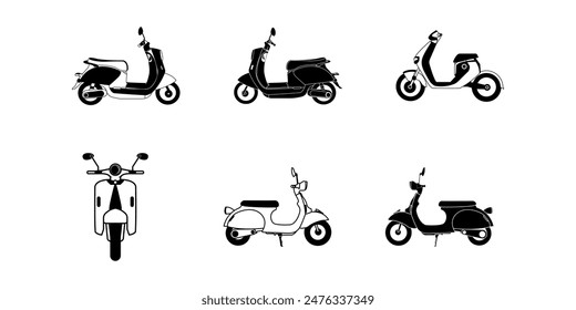 icono de scooter. icono de transporte personal