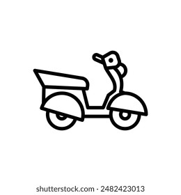 Scooter Icon Set Two-Wheel Vehicle Illustrations for Urban Transportation and Recreation