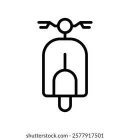 Scooter icon set. Vector illustration.