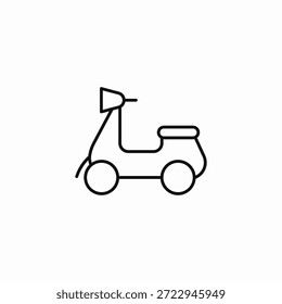 ícone de scooter ícone assinar vetor