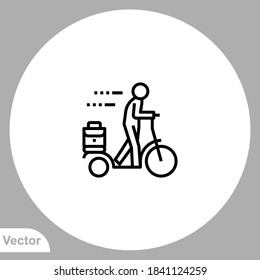 Scooter icon sign vector,Symbol, logo illustration for web and mobile