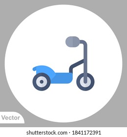 Scooter icon sign vector,Symbol, logo illustration for web and mobile