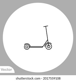 Scooter icon sign vector,Symbol, logo illustration for web and mobile
