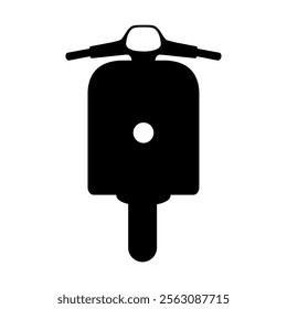 Scooter icon silhouette. Vector image