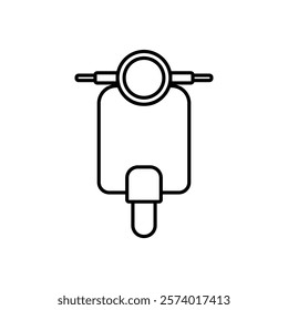 scooter icon, simple flat style, logo sign symbol vector illustration pictogram, isolated on white for mobile app