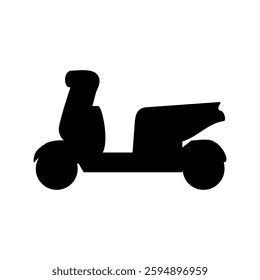 scooter icon, simple flat style, logo sign symbol vector illustration pictogram, isolated on white for mobile app