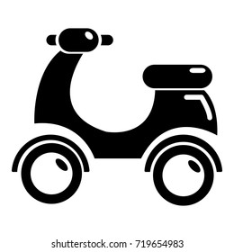 Scooter icon . Simple illustration of scooter vector icon for web design isolated on white background