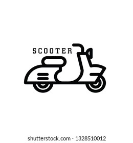 scooter icon simple line