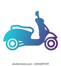 Scooter-Icon, geeignet für eine breite Palette von digitalen kreativen Projekten. Alles Gute zum Erstellen.