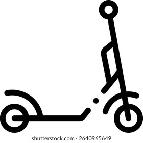 scooter icon. Thin Linear Style Design Isolated On White Background