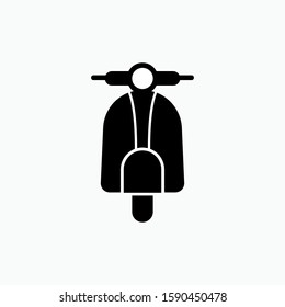 Scooter Icon. Transportation Symbol for Design, Presentation, Website or Apps Elements - Vector.