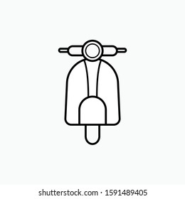 
Scooter Icon - Transportation Vector, Sign and Symbol for Design, Presentation, Website or Apps Elements.