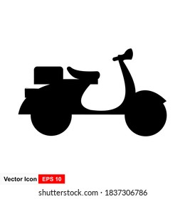 Scooter Icon - Transportation Vector, Sign and Symbol for Design, Presentation, Website or Apps Elements.