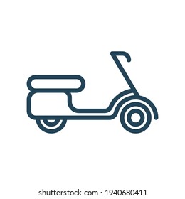 Scooter-Symbol Motorrad-Symbol für städtischen Nahverkehr. Symbol für öffentliche Verkehrsmittel.