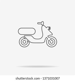 Scooter icon. Vector concept illustration for design.