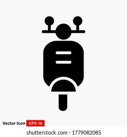 Scooter icon. Vector concept illustration for design.