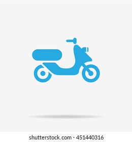 Scooter icon. Vector concept illustration for design.