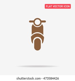Scooter icon. Vector concept illustration for design.