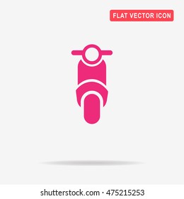 Scooter icon. Vector concept illustration for design.