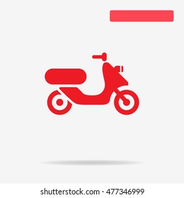 Scooter icon. Vector concept illustration for design.