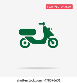 Scooter icon. Vector concept illustration for design.