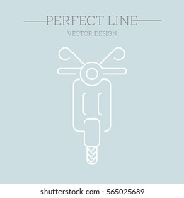 Scooter icon. Vector concept illustration for design.