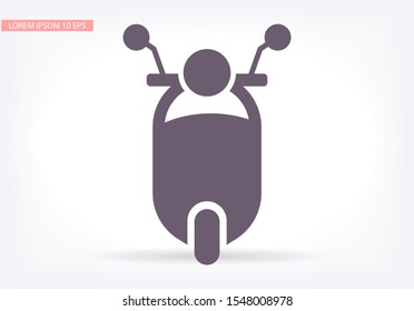 Scooter icon. Vector Eps 10 . Lorem Ipsum Flat Design