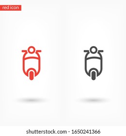 Icono de Scooter. Vector Eps 10 . Diseño plano Lorem Ipsum