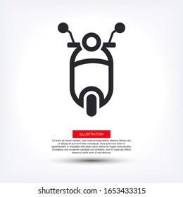 Icono de Scooter. Vector Eps 10 