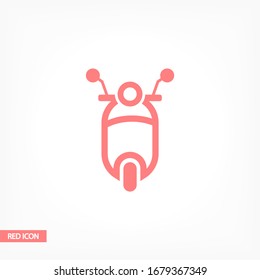 Scooter icon. Vector Eps 10 . Lorem Ipsum Flat Design