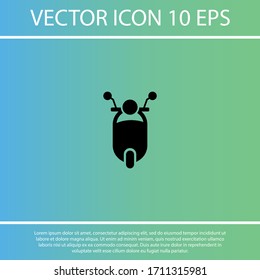 Scooter-Symbol Vektorillustration EPS10 . Lorem Ipsum-Flachdesign 