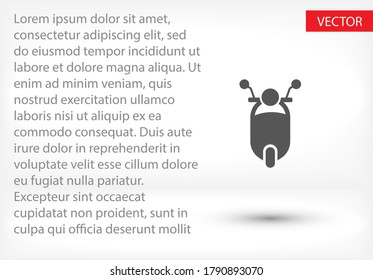 Scooter icon. Vector  Eps 10  . Lorem Ipsum Flat Design 