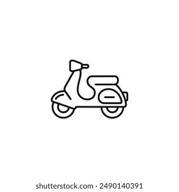 Scooter icon vector. EPS 10 editable vector