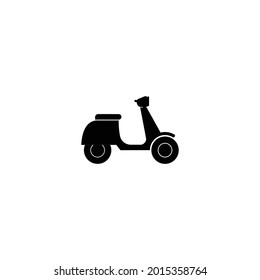 Scooter icon vector, filled flat sign, solid pictogram isolated on white. Delivery symbol, logo illustration. Pixel perfect graphics