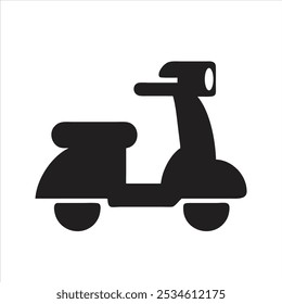 Scooter icon. Vector and glyph