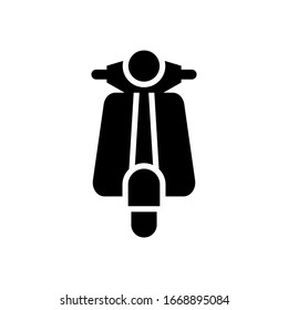 Scooter icon vector glyph style