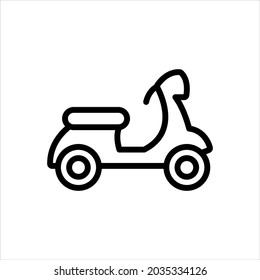 Scooter icon vector graphic illustration