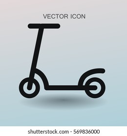 ilustración vectorial de icono de scooter