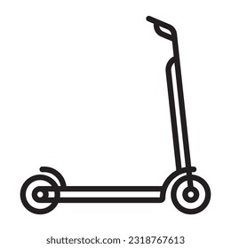 diseño de logotipo de ilustración de vector de icono de scooter