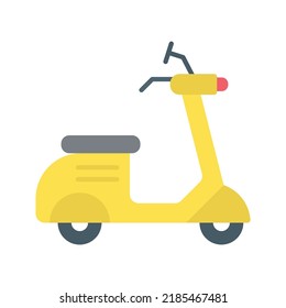 Scooter icon vector image. Can also be used for Vehicles. Suitable for mobile apps, web apps and print media.