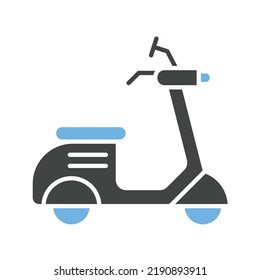 Scooter icon vector image. Can also be used for Vehicles. Suitable for mobile apps, web apps and print media.